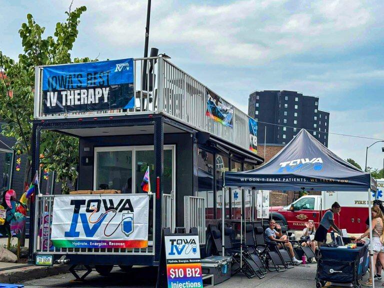 Iowa IV Creates a Mobile Wellness Hub at Pridefest